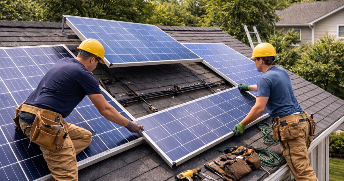 Zonnepanelen verwijderen Menen